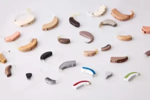 A collection of hearing aids